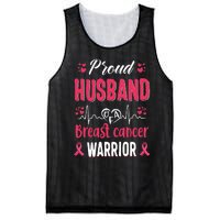 Proud Husband Breast Cancer Warrior Awareness Pink Ribbon Mesh Reversible Basketball Jersey Tank