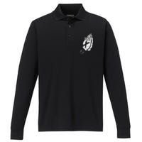 Praying Hands Crew Straight Edge Performance Long Sleeve Polo