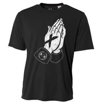 Praying Hands Crew Straight Edge Cooling Performance Crew T-Shirt