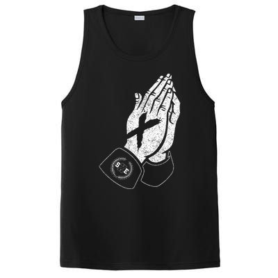 Praying Hands Crew Straight Edge PosiCharge Competitor Tank