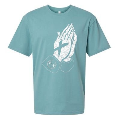 Praying Hands Crew Straight Edge Sueded Cloud Jersey T-Shirt