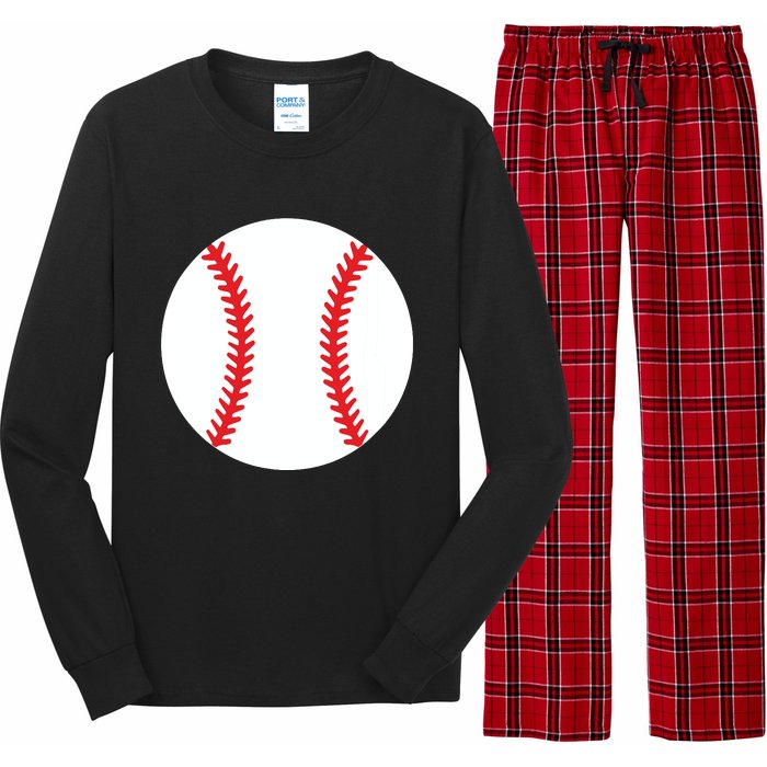 Pregnancy Halloween Costume Baseball Pregnant Long Sleeve Pajama Set