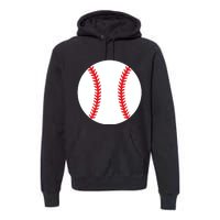 Pregnancy Halloween Costume Baseball Pregnant Premium Hoodie