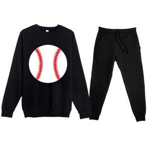 Pregnancy Halloween Costume Baseball Pregnant Premium Crewneck Sweatsuit Set