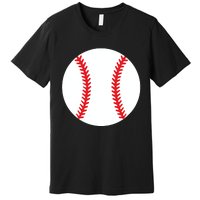 Pregnancy Halloween Costume Baseball Pregnant Premium T-Shirt