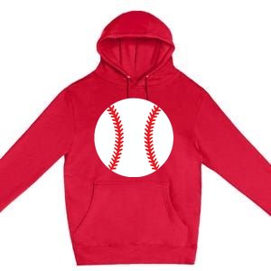 Pregnancy Halloween Costume Baseball Pregnant Premium Pullover Hoodie