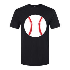 Pregnancy Halloween Costume Baseball Pregnant Softstyle CVC T-Shirt