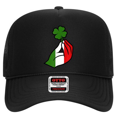 Pinched Hand Clover Trucker Hat