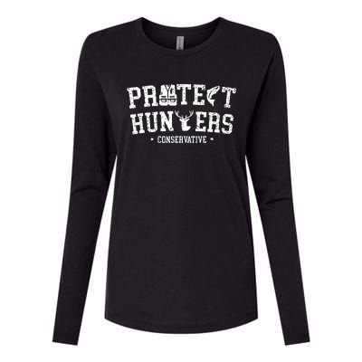 Protect Hunters Conservative Womens Cotton Relaxed Long Sleeve T-Shirt