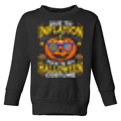 Pumpkin Halloween Costume Funny Halloween Toddler Sweatshirt