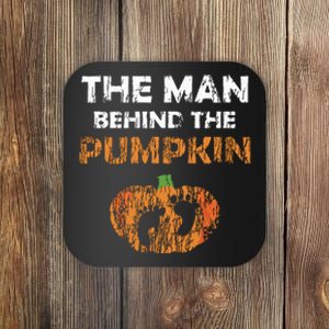 Pregnant Halloween Costume For Dad Expecting Lil Pumpkin Coaster