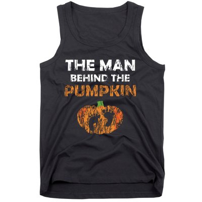 Pregnant Halloween Costume For Dad Expecting Lil Pumpkin Tank Top