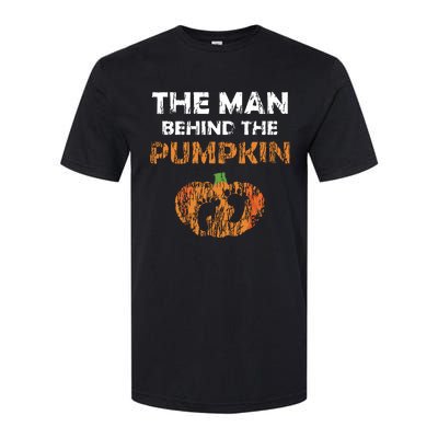 Pregnant Halloween Costume For Dad Expecting Lil Pumpkin Softstyle CVC T-Shirt