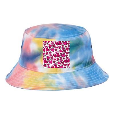 Pink Hearts Cute Valentine's Day Gift Tie Dye Newport Bucket Hat