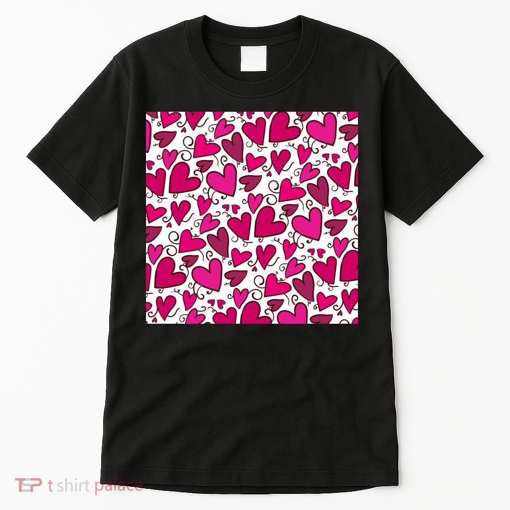 Pink Hearts Cute Valentine's Day Gift Tall T-Shirt