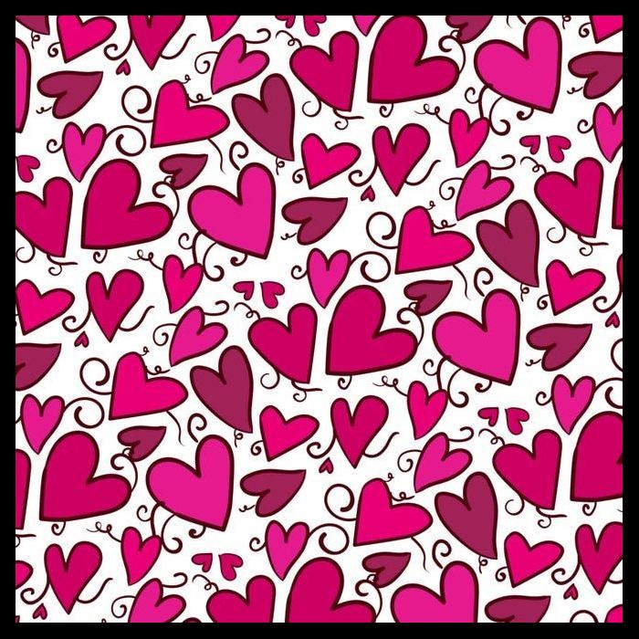 Pink Hearts Cute Valentine's Day Gift Drawstring Bag