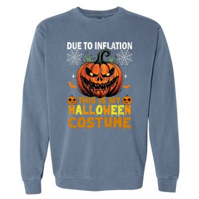 Pumpkin Halloween Costume Funny Halloween 2024 Garment-Dyed Sweatshirt