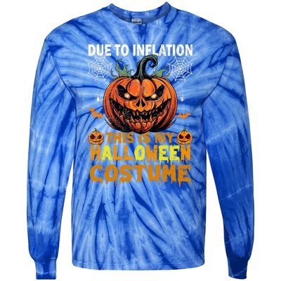 Pumpkin Halloween Costume Funny Halloween 2024 Tie-Dye Long Sleeve Shirt