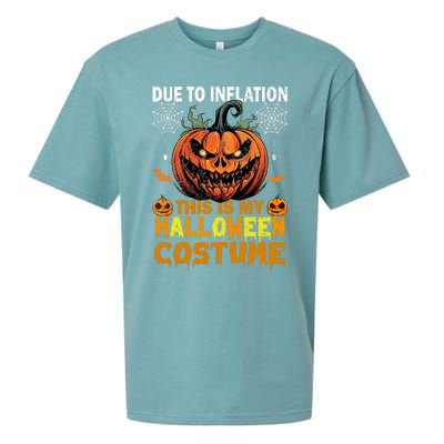 Pumpkin Halloween Costume Funny Halloween 2024 Sueded Cloud Jersey T-Shirt