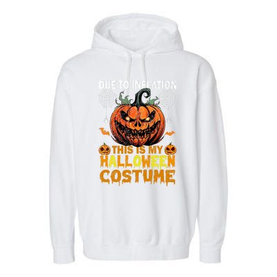 Pumpkin Halloween Costume Funny Halloween 2024 Garment-Dyed Fleece Hoodie