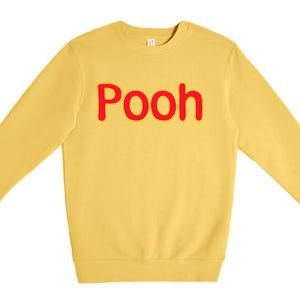 Pooh Halloween Costume Premium Crewneck Sweatshirt