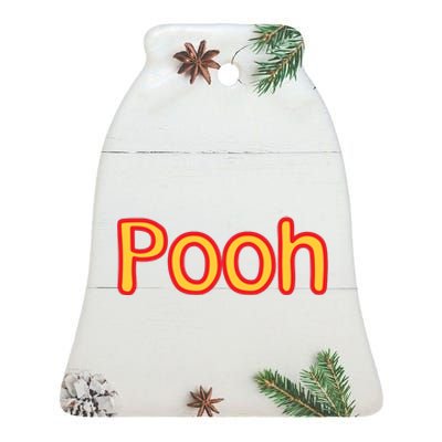 Pooh Halloween Costume Ceramic Bell Ornament