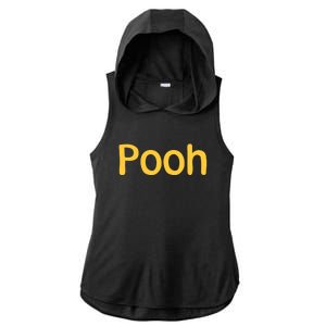 Pooh Halloween Costume Ladies PosiCharge Tri-Blend Wicking Draft Hoodie Tank