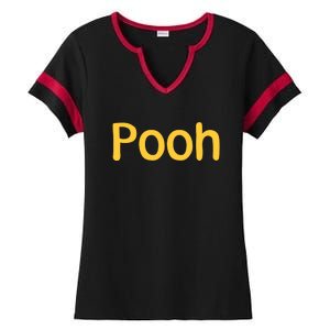 Pooh Halloween Costume Ladies Halftime Notch Neck Tee