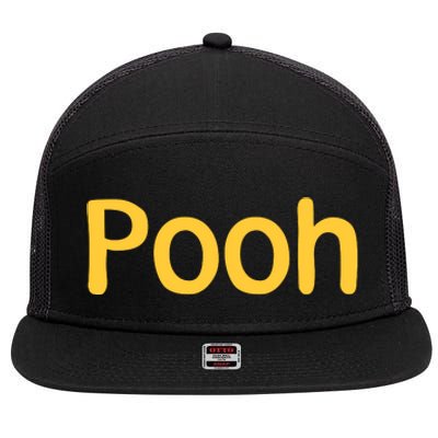 Pooh Halloween Costume 7 Panel Mesh Trucker Snapback Hat