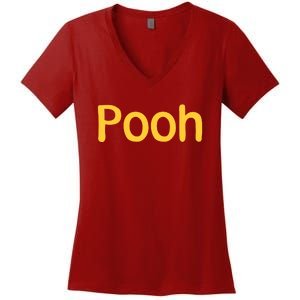 Pooh Halloween Costume Women's V-Neck T-Shirt