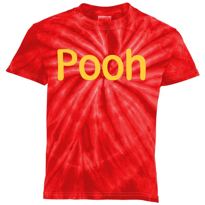 Pooh Halloween Costume Kids Tie-Dye T-Shirt