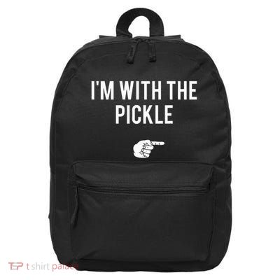 Pickle Halloween Costume Party Matching Pickle Fun 16 in Basic Backpack