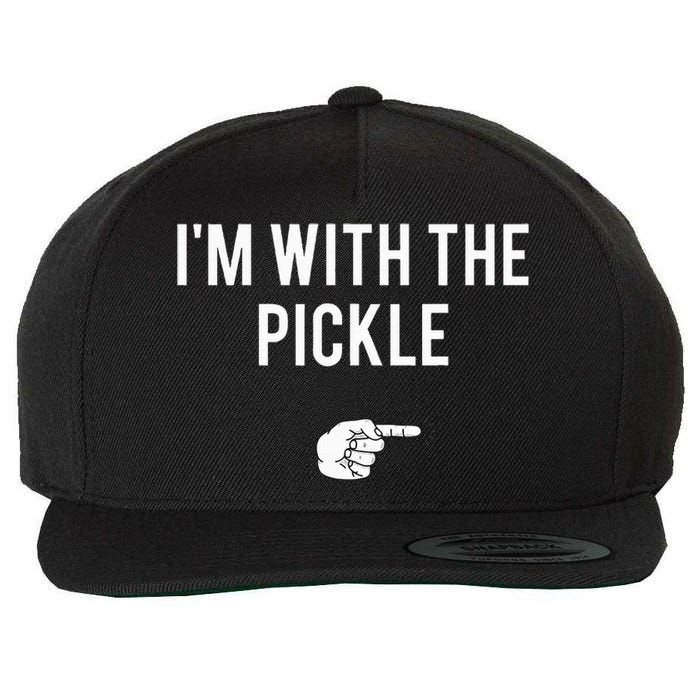 Pickle Halloween Costume Party Matching Pickle Fun Wool Snapback Cap