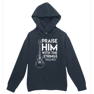 Praise Him Christian Worship Electric Guitar Jesus 3 Urban Pullover Hoodie