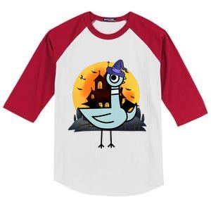 Pigeon Halloween Costume Kids Colorblock Raglan Jersey