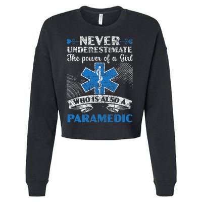 Paramedic Health Care Emergency Emt Ems Paramedic Cropped Pullover Crew