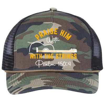 Praise Him Christian Design Retro Rope Trucker Hat Cap