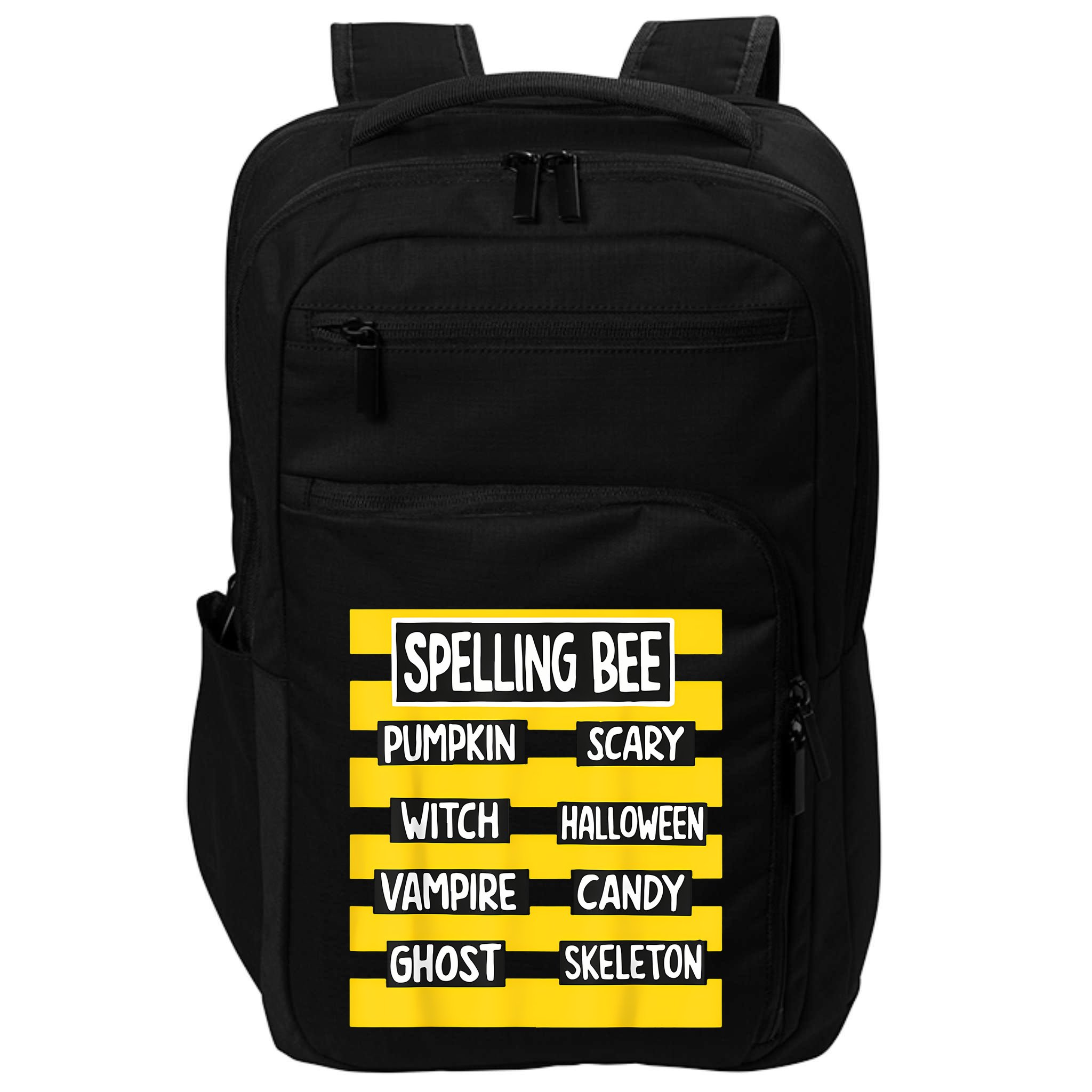 Pun Halloween Costume For Teachers Spelling Bee Impact Tech Backpack
