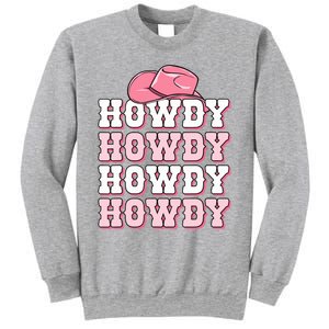 Pink Howdy Cow Print Western Country Cowgirl Texas Rodeo Sweatshirt