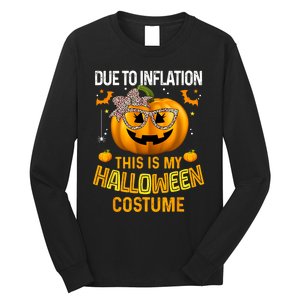 Pumpkin Halloween Costume Women Funny Halloween 2024 Long Sleeve Shirt