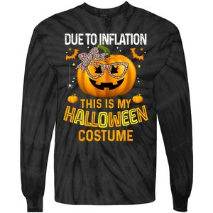 Pumpkin Halloween Costume Women Funny Halloween 2024 Tie-Dye Long Sleeve Shirt