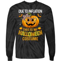 Pumpkin Halloween Costume Women Funny Halloween 2024 Tie-Dye Long Sleeve Shirt