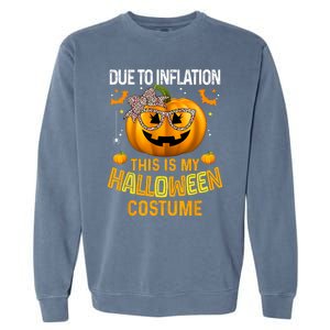 Pumpkin Halloween Costume Women Funny Halloween 2024 Garment-Dyed Sweatshirt