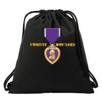 Purple Heart Combat Veteran Cool Drawstring Bag