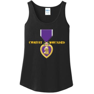 Purple Heart Combat Veteran Cool Ladies Essential Tank