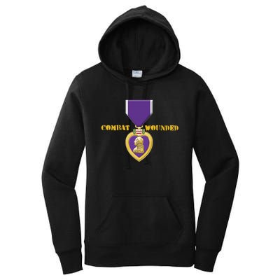 Purple Heart Combat Veteran Cool Women's Pullover Hoodie