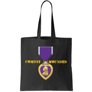 Purple Heart Combat Veteran Cool Tote Bag