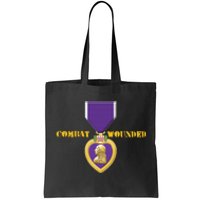 Purple Heart Combat Veteran Cool Tote Bag