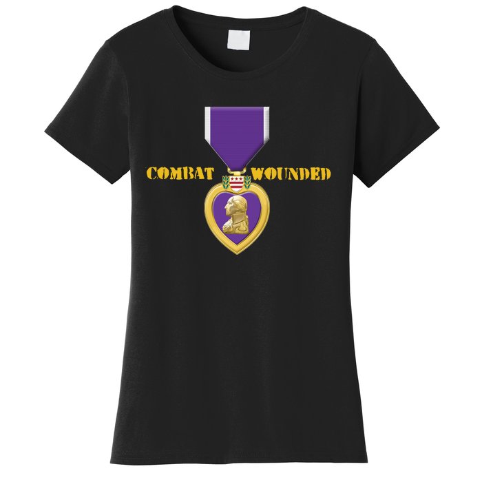 Purple Heart Combat Veteran Cool Women's T-Shirt