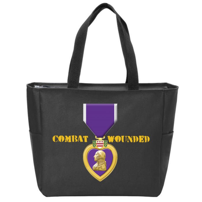 Purple Heart Combat Veteran Cool Zip Tote Bag